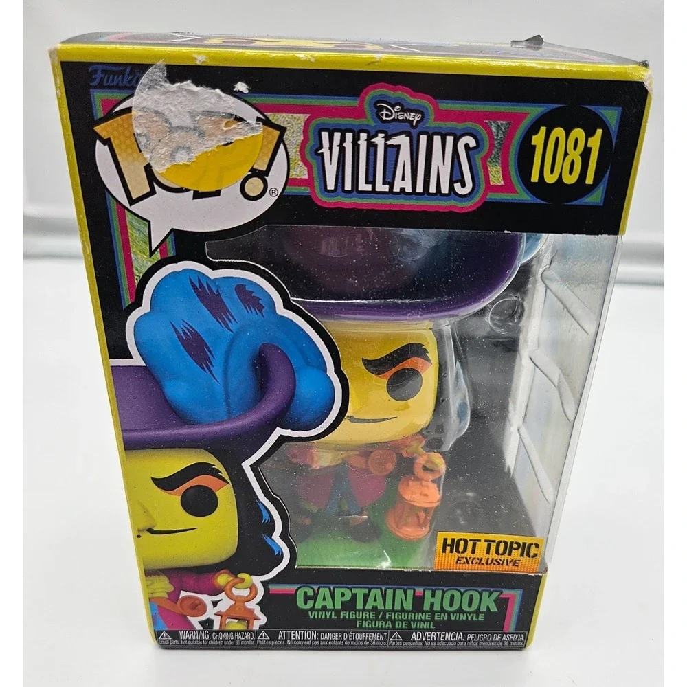 Funko Pop Disney Villains Captain Hook 1081 Hot Topic Exclusive Vinyl Figure